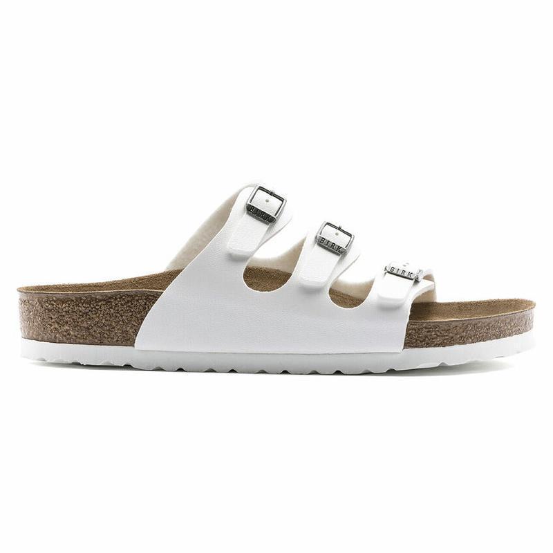 Birkenstock Birko-flor Florida Dame Hvite | NO 75HAP
